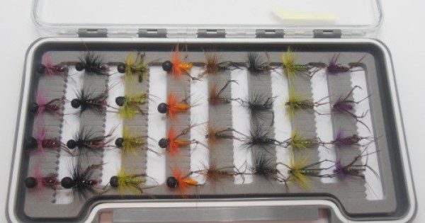 thumbnail interactive-video image 1 of Barbless Klinkhammer Trout Flies – 12 Pack, Olive & Black, Sizes 12/14/16 1 of 6